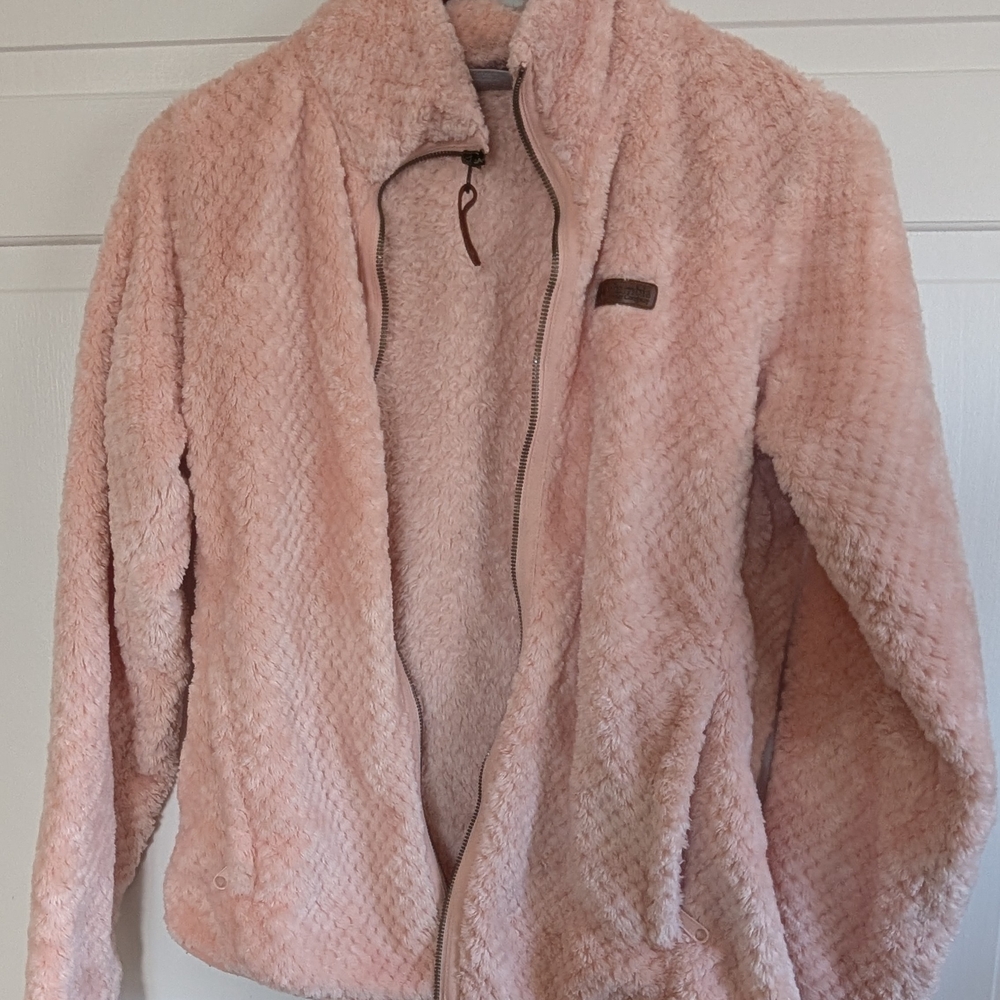 Columbia Women's Peachy-Pink Fleece Jacket, size M